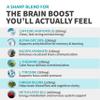 12-in-1 Nootropic Brain Supplement with Caffeine Anhydrous - Ginkgo Biloba for Brain Support, Memory, Focus - B12, Alpha GPC, L Theanine, Choline Supplements with Bioperine, 1321mg, (60ct, Pack of 2) view 3