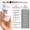 10X Health MIC Chromium Supplements - 60 Capsules - Contains Choline Inositol & L Methionine - Mineral Supplements for Daily Nutritional Support - Chromium, L-Methionine, Choline Supplements view 3