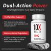 10X Health TMG Supplements - Trimethylglycine Supplement for Liver Support, Heart Wellness, Energy, Homocysteine Levels - TMG Capsules with Betaine Anhydrous - Non-GMO & Gluten-Free - 60 Capsules view 3