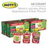 Motts No Sugar Added Applesauce Variety Pack, 3.2 oz Clear Pouches, 48 Count (4 Packs of 12) view 2