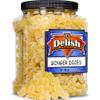 Crystallized Ginger Dices by It's Delish, 2.5 Lbs Jumbo Container | Candied Dried Ginger Fruit Chews Natural Candy, Ginger Root with Sugar Crystals, Unsulphured, No Color Added - Healthy Snack, Vegan view 1