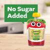 Mott's No Sugar Added Applesauce Variety Pack, 4 Flavors  Apple, Strawberry, Cinnamon & Blueberry, Made from Real Fruit, No Artificial Flavors, 3.2 Clear Pouches, 20 Pack view 4