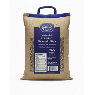 AIVA Basmati Rice 10 Pound | Authentic Long Grain White Bamati Rice