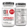 10X Health Optimize Multivitamin for Men - 90 Capsules, Methylated Multivitamin 34 in 1 Formula with 800 mcg of Vitamin B12, 5-MTHF, NAC - Methyl B Complex view 1