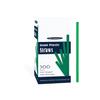 Party Essentials Pack of 300 Disposable Individually Wrapped 10.25 Inches Long Giant Plastic Drinking Straws, Green view 1