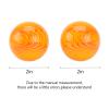 BRABUD 2'' Yellow Chinese Baoding Balls Hand Exercise Therapy Balls Stress Relieve Non-Chiming 2PCS with Box TQGJBS545 view 2