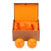 BRABUD 2'' Yellow Chinese Baoding Balls Hand Exercise Therapy Balls Stress Relieve Non-Chiming 2PCS with Box TQGJBS545 view 4
