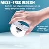 NineLife Basics Automatic Electric Nail Trimmer/Clipper with LED Light & 2 Speeds with Nail Scraps Storage, USB-C Rechargeable Fingernail Clipper/Trimmer for Babies, Children, Kids, Adults, White view 3