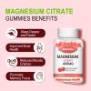 2 Pack Magnesium Citrate Gummies 400MG, High Absorption Magnesium Gummies for Adults, Muscle & Teeth Support, Vegan 120 Cts view 3