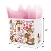 ysmile Cowgirl Large Gift Bag with Wrapping Tissue for Baby Shower 12.6" - Girl view 2