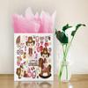 ysmile Cowgirl Large Gift Bag with Wrapping Tissue for Baby Shower 12.6" - Girl view 3