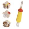 3 in 1 Cup Lid Cleaning Brush, 2024 New Portable Crevice Cleaning Brush Set for Baby Bottle Gap Tight Spaces Cup, Rotatable Cup Lid Cleaner Cup Mouth Scrubber view 1