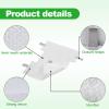 Pack of 4pc/6pc Washable Microfiber Vacuum Pads for HV300 HV300W HV301 Vacuum Dust Away Replace Part Replacement Pads view 3