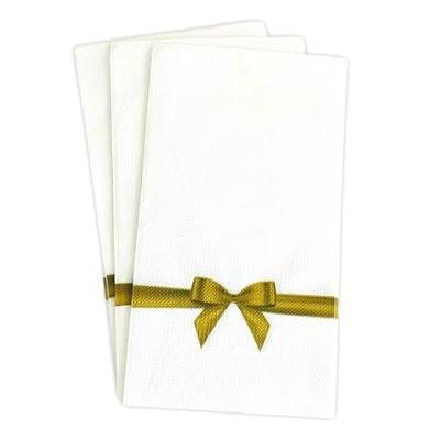 20 Pcs Paper Napkins Soft Absorbent 3-Ply White Durable Premium Quality Full Embossed Linen-Feel Disposable Guest Towels Decorative, for Parties Birthday Wedding | Kitchen Bathroom