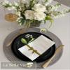 20 Pcs Paper Napkins Soft Absorbent 3-Ply White Durable Premium Quality Full Embossed Linen-Feel Disposable Guest Towels Decorative, for Parties Birthday Wedding | Kitchen Bathroom view 3