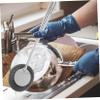 COLLBATH Wok Cleaning Scrub Brush Stainless Steel Dish Scrubber Handle for Pots and Pans Ergonomic Kitchen Cleaning Tool for Non-Stick Cookware view 3