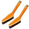 Hard Bristle Detachable Cleaning Brush, 4 in 1Household Cleaning Brush, Crevice Cleaning Brush, Multifunctional Gap Cleaning Scrub Brush Cleaning Tools for Kitchen, Bathroom, Window (2, Orage) view 1