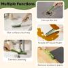Hard Bristle Detachable Cleaning Brush, 4 in 1Household Cleaning Brush, Crevice Cleaning Brush, Multifunctional Gap Cleaning Scrub Brush Cleaning Tools for Kitchen, Bathroom, Window (2, Orage) view 3