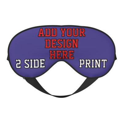 NineLife Basics Custom Sleep Mask for Women Blindfold for Bedroom Customize Your Text Indoor Outdoor Camping Travel Yoga Great Gifts Birthday Anniversaries Valentine Day Mother's Day Blue