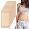 10pcs Castor Oil Pack Wrap - Self-Adhesive, High Absorbent Organic Cotton Flannel, No Leak Design for Women & Men view 1