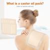 10pcs Castor Oil Pack Wrap - Self-Adhesive, High Absorbent Organic Cotton Flannel, No Leak Design for Women & Men view 2