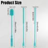 3pcs Silicone Bottle Brush & Straw Cleaner Brush, Reusable Straw Cleaning Brush Water Cup Brush Set Extra Long Brush Kit Bottle Accessories for Stanley Tumbler & Metal Glass Straws (Blue) view 2