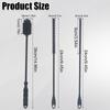3pcs Silicone Bottle Brush & Straw Cleaner Brush, Reusable Straw Cleaning Brush Water Cup Brush Set Extra Long Brush Kit Bottle Accessories for Stanley Tumbler & Metal Glass Straws (Grey) view 2