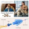 Hearprotek Airplane Ear Pressure Relief Earplugs, Soft Reusable Ear Plugs for Airplane Pressure with Carrying Case, Travel Essentials for Adults, Flying, Reduce Pressure & Engine Noise (Blue+Blue) view 3