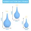 3 Pack Hand Bulb Ear Syringes, Soft Reusable Rubber Suction Ear Bulb Syringe Ball, Baby Ear Cleaning Bulb, Ear Washing Squeeze Bulb for Kids, Adults, Pet (3 Sizes) view 2