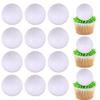 12 Pack Golf Cupcake Toppers Glitter Sports Golf Ball Cupcake Picks for Baby Shower Golf Sports Players Theme Birthday Party Cupcake Decorations Supplies view 1