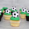 12 Pack Soccer Ball Cupcake Toppers Sports Ball Theme Cupcake Picks for Baby Shower Kids Birthday Football Theme Party Cupcake Decorations Supplies view 3