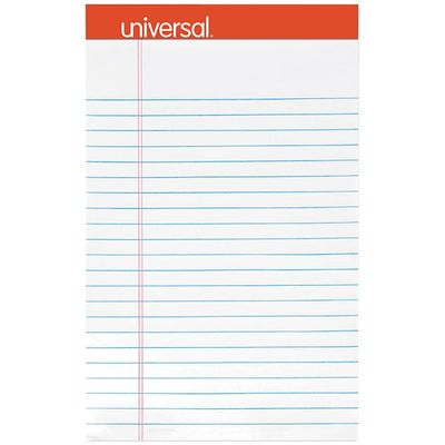 White Perforated Ruled Writing Pads 5" x 8" Paper 50 Sheets/Pad, 36 Pads