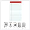 White Perforated Ruled Writing Pads 5" x 8" Paper 50 Sheets/Pad, 36 Pads view 3