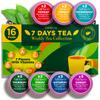 Gya Tea Co 7 Days Tea Pod Collection Gift Set (16 Count) - Different Flavors Assorted Variety Pack view 1