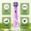 Compatible with Brusheez Kids Electric Toothbrush Replacement Brush Heads,for Brusheez Kids Electric Toothbrush,10 Pack (Purple, Medium) view 4