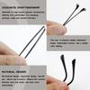 1 Pair Eyeglass Replacement Arm, Universal Vintage Glasses Arm Legs Replacement with Tool, Metal Glasses Replacement for Eyeglasses Repair (Black) view 3