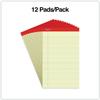 Canary Letter Size Note Pads - Wide/Legal Rule, 8-1/2" x 11-3/4" Size - Bright Yellow Writing Pads for Office, School, and Home Use - Pack of 12 Pads/600 Sheets (50 Sheets/Pad) view 4