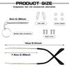 1 Pair Eyeglass Replacement Arm, Universal Vintage Glasses Arm Legs Replacement, Metal Glasses Replacement for Eyeglasses Repair (Gold) view 2