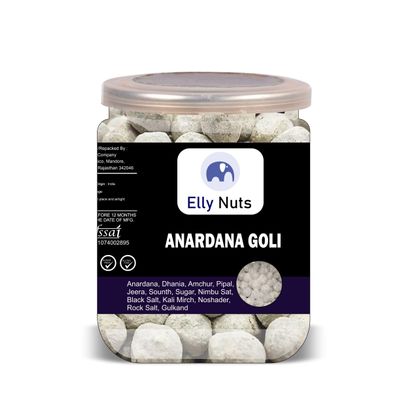 ELLY NUTS Anardana Goli 500 Gram Airtight Container