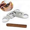 2 PCS Stainless Steel Double Blade Guillotine Cigar Cutter - Cigar Scissors for Most Cigars view 2