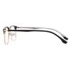 HELES Men Business Metal &TR Full Rim Single Vision Reading Glasses UV+420cut Blue Light Blocking Computer Eyeglasses Reader-Black&Gold||+3.25 Strength view 3