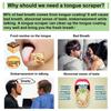 1pcs Tongue Scraper Cleaner, Moosec Bad Breath Treament Get Rid of White Tongue, 100% BPA Free view 3