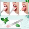1pcs Tongue Scraper Cleaner, Moosec Bad Breath Treament Get Rid of White Tongue, 100% BPA Free view 4