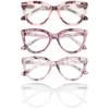 REAVEE 4 Pack Fashion Oversized Cat Eye Reading Glasses for Women, Large Cute Computer Blue Light Blocking Readers with Spring Hinge 2.0 view 1