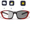 with Readers photochromic Magnifying Reading Glasses Goggles for Men Full lens Wrap Around Safety Glasses N45 (red, 2.0, x) view 2