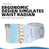 Back Braces for Lower Back Pain Relief with Bionic Support Plate, Back Support Belt for Women Men, Adjustable Lumbar Decompression Belt for Herniated Disc, Sciatica, Scoliosis(M) view 3