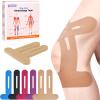 IEADEN Precut Kinesiology Tape for Knees, 10 Pcs - Knee Support & Stability, Knee Pain Relief Athletic Tape - Waterproof & Elastic, Breathable Hypoallergenic Latex-Free Tape, Beige view 1