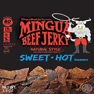 Mingua Beef Jerky (The Original) 3.5 oz Sweet and Hot