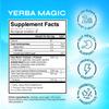 Yerba Magic  Yerba Mate Tea Instant Powder Super Drink with Nootropics, Prebiotics & Probiotics  Clean Energy, Mental Clarity & Gut Wellness | Low Sugar, Natural Caffeine  Peach Mango, 30 Servings view 2