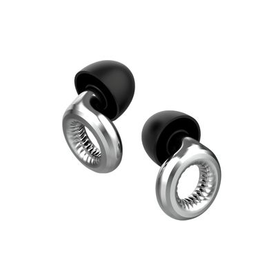 AudioFeel Live - Silver Glow - High Fidelity Earplugs for Concerts, Parties, Festivals, and Loud Environments - 8 Ear Tips in XS, S, M, L - 16dB Noise Reduction - Premium Noise Cancelling